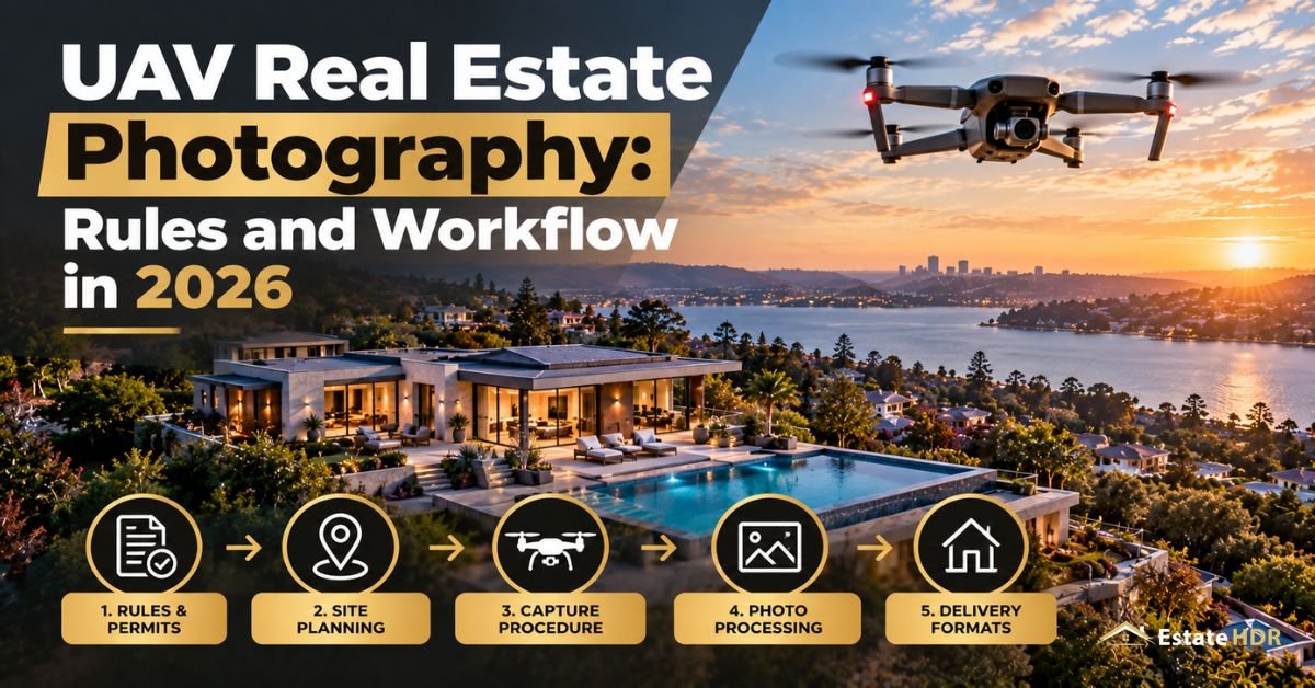 UAV Real Estate Photography: Rules and Workflow in 2026